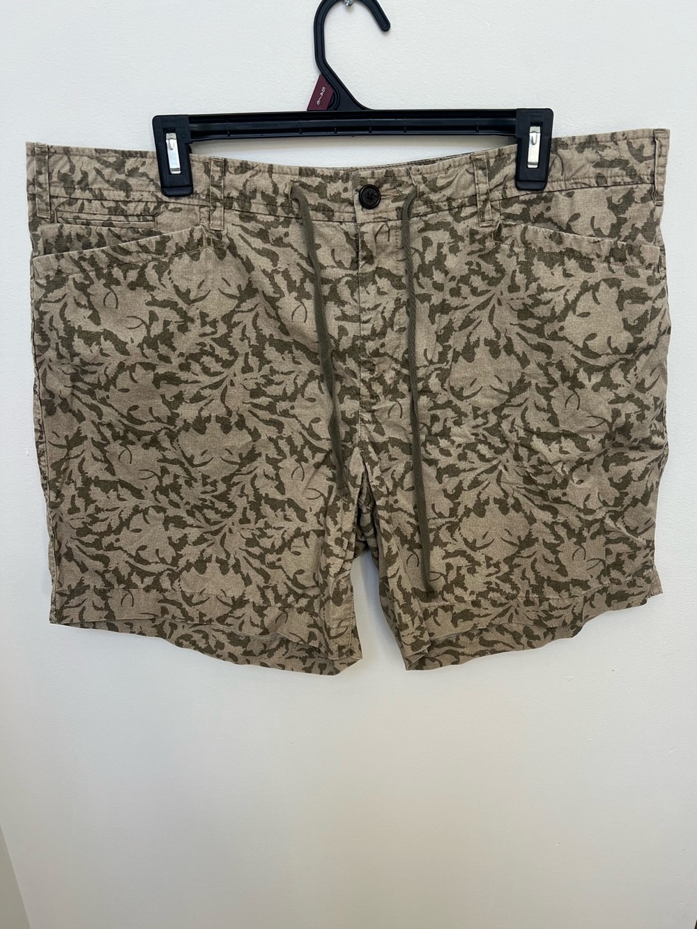 LRL Lauren Jeans Women’s Tie Short Tan/ Green Short 16